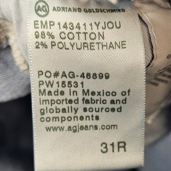 Ag Adriano Goldschmied womens 31R Ag-ed denim Blue Skinny Jeans Subtle Fading - Picture 8 of 12